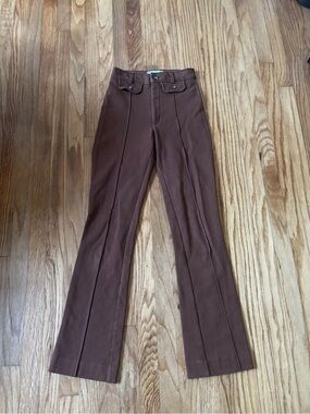 Everlane Brown High-Rise Flare Pants